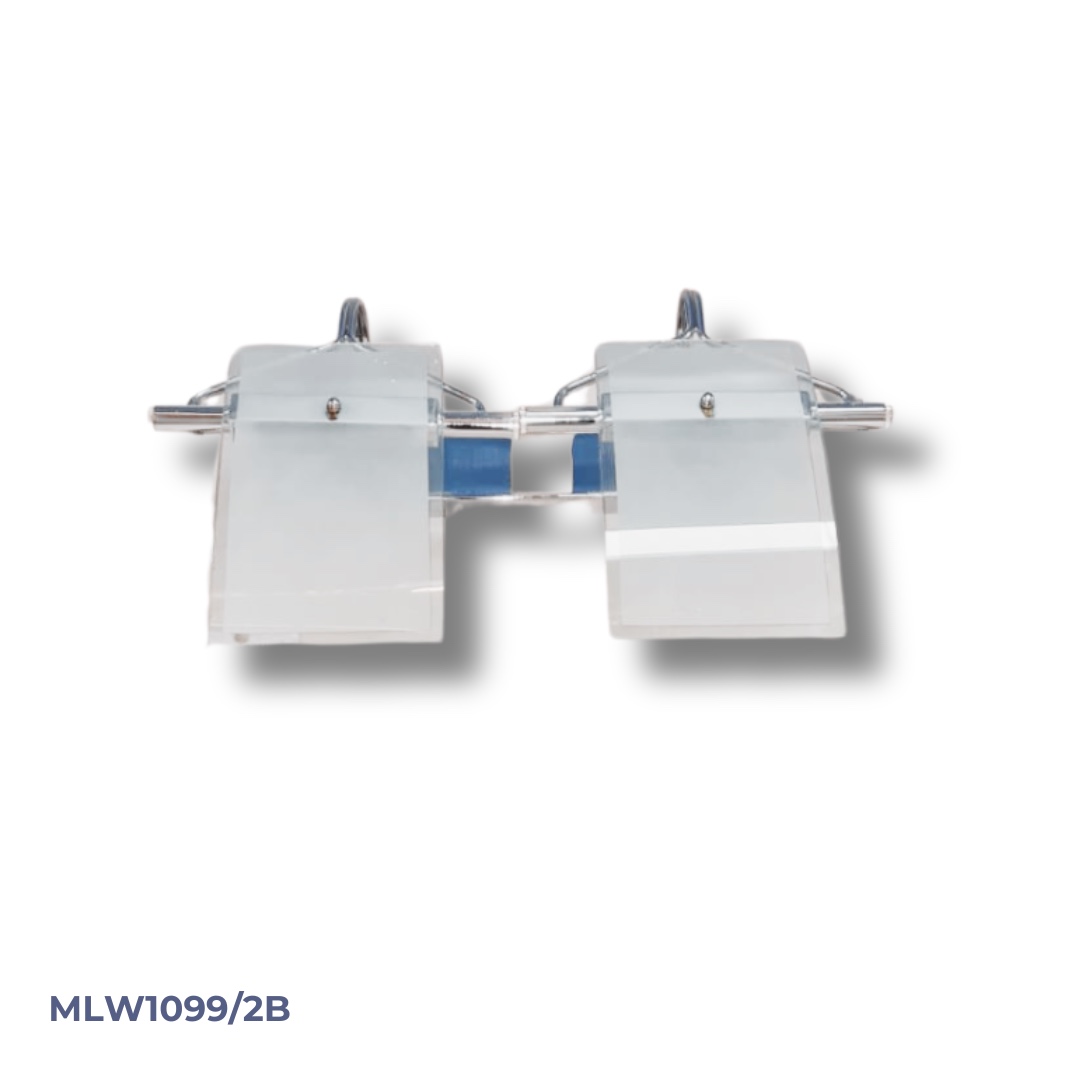 Doubble Hanging Style Wall Light in chrome finishing